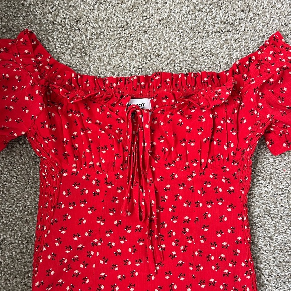 Red Princess Polly Mini Dress - Picture 5 of 7